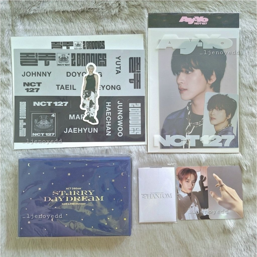 HOLOGRAM PHOTOCARD AY-YO AYYO HAECHAN LUGGAGE STICKER 2BADDIES TAEYONG PHANTOM KUN STARRY DAYDREAM J
