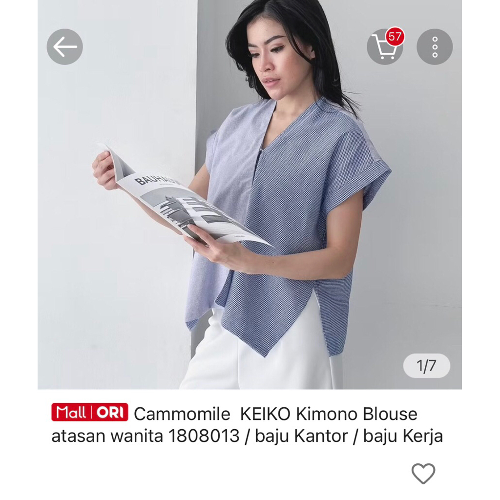 PRELOVED BAJU Atasan wanita Cammomile Kimono blouse