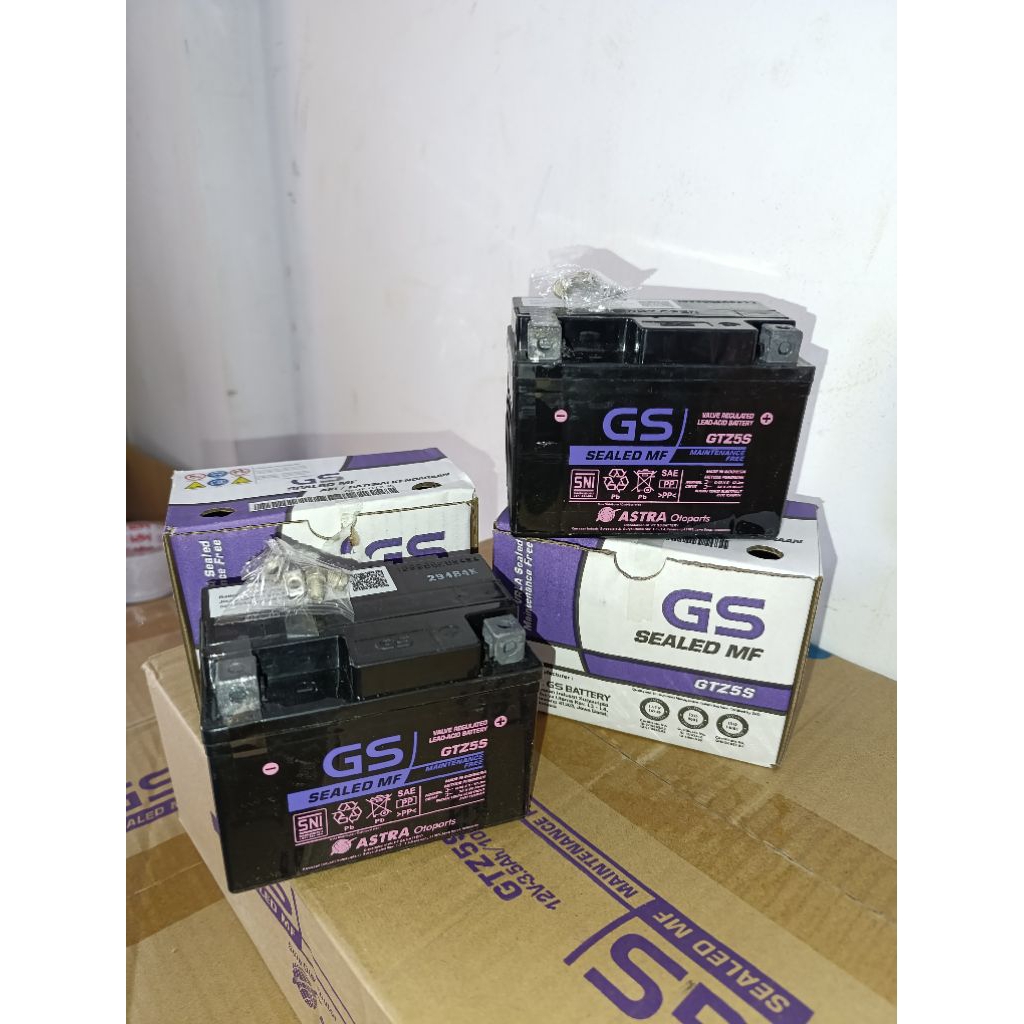 Aki GS GTZ5S 12v kering
