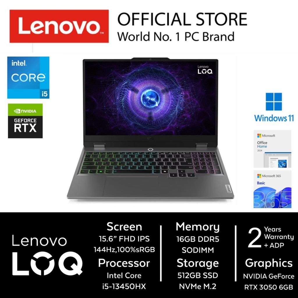 Lenovo LOQ 15IRX9 ASID Intel Core i5-13450HX 16GB 512GB RTX3050 6GB 15.6"FHD 100%sRGB 144Hz Win11 OH