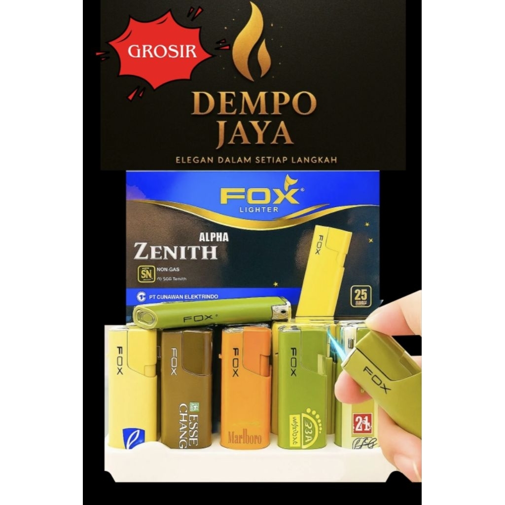 (50 PCS) Korek Bara isi Ulang ZENITH ALPHA