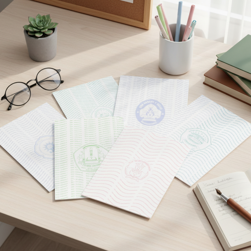 CETAK BACKGROUND RAPORT SEKOLAH SD SMP SMA / KERTAS RAPORT