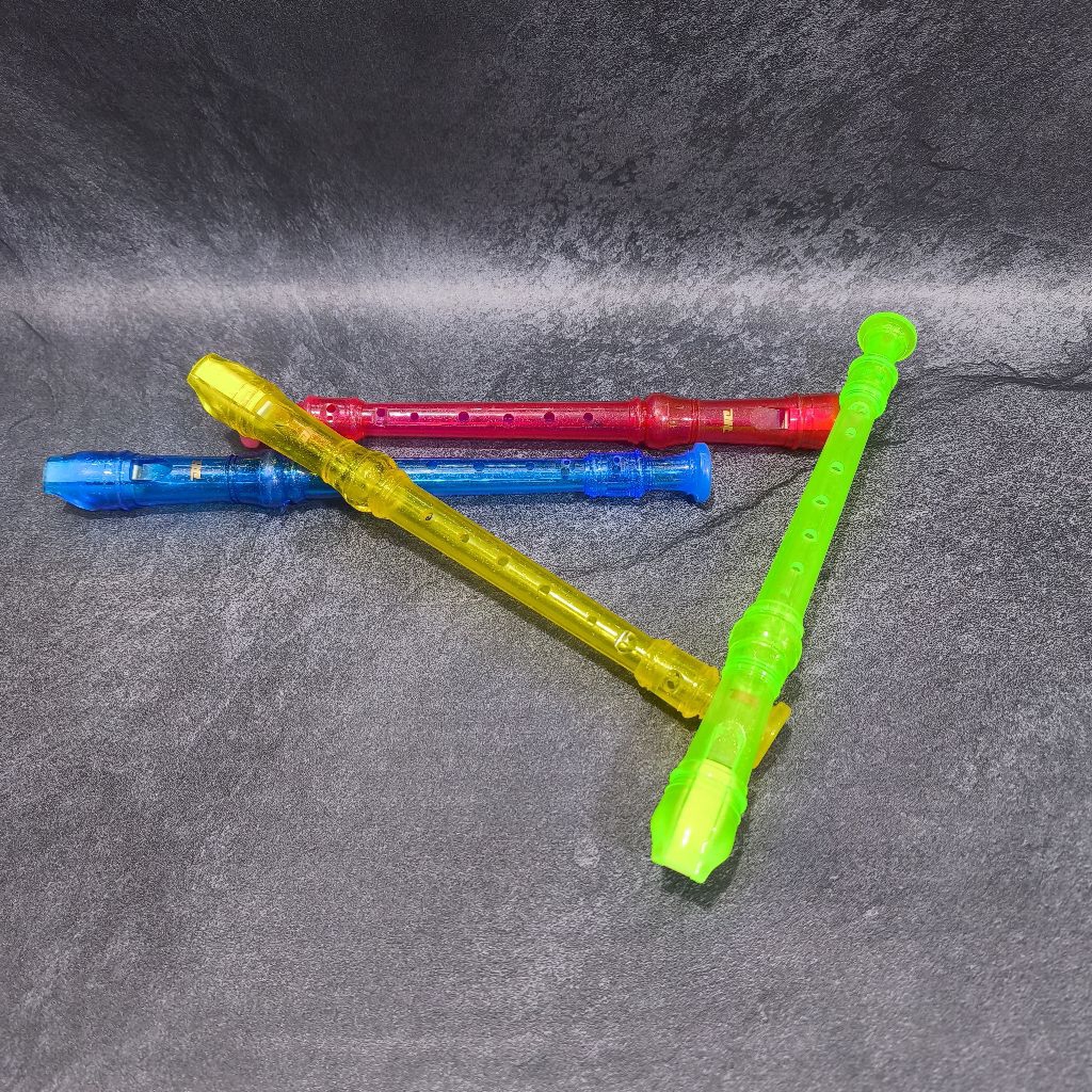 Suling Seruling Plastik Transparan Murah