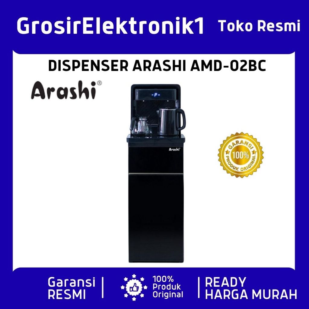 ARASHI AMd02 Dispenser Galon bawah Dingin Panas Es Air
