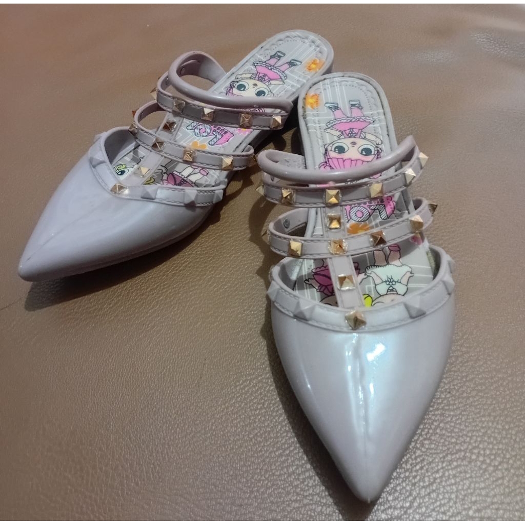 (Preloved) Sepatu Sandal Jelly Anak Wedges A627 K2 Ukuran 35