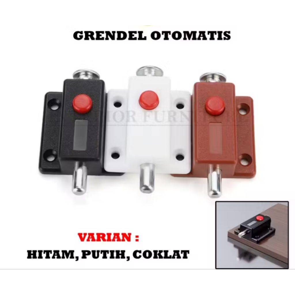 Grendel Tekan/ Grendel Otomatis/ Slot Pintu Otomatis