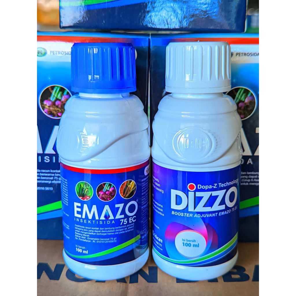 Insektisida Emazo Blue 75 EC 100 Ml + Booster Gratis Baju Kaos/Topi