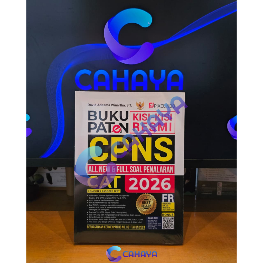 BUKU PATEN CPNS CAT 2026 KISI KISI RESMI PATEN CPNS 2026 PIXELINDO ORIGINAL ASLI 100%