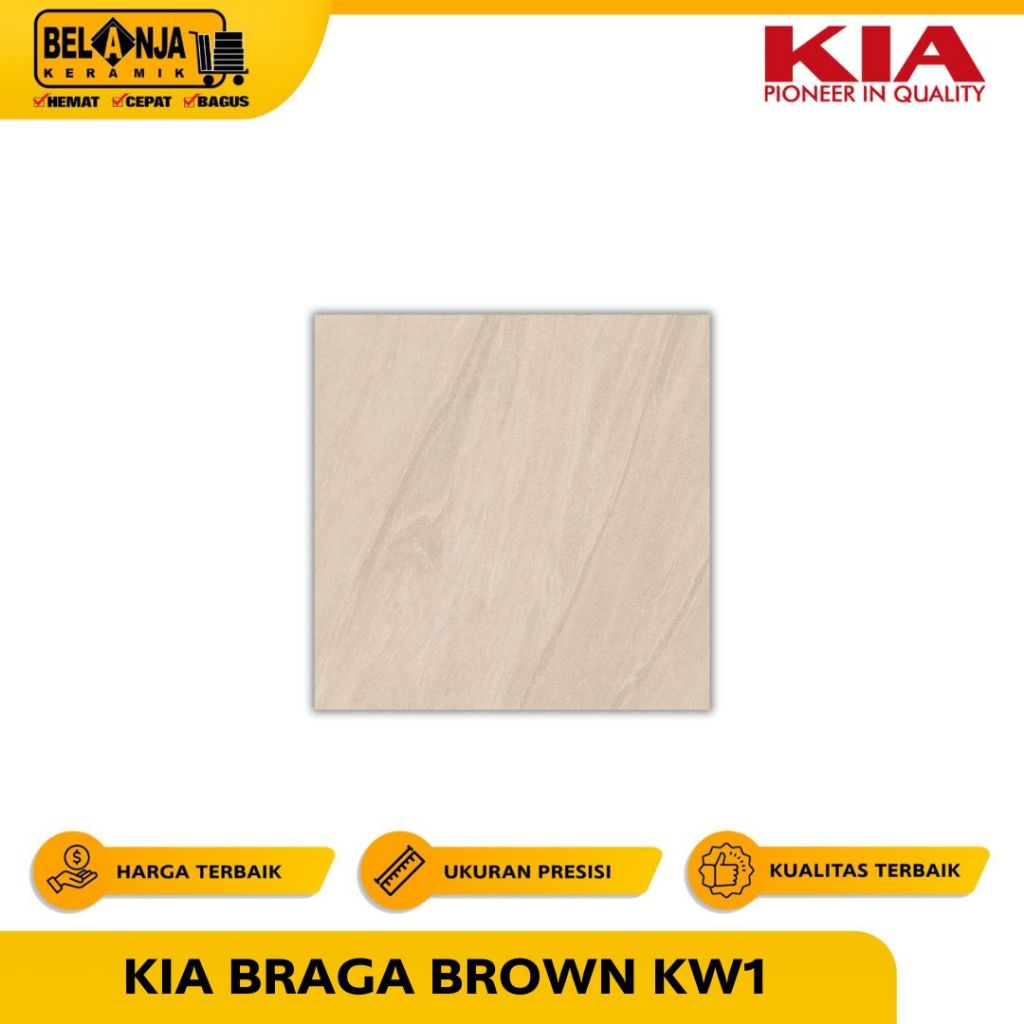 Kia Keramik Lantai 30X30 Braga Brown Kw1