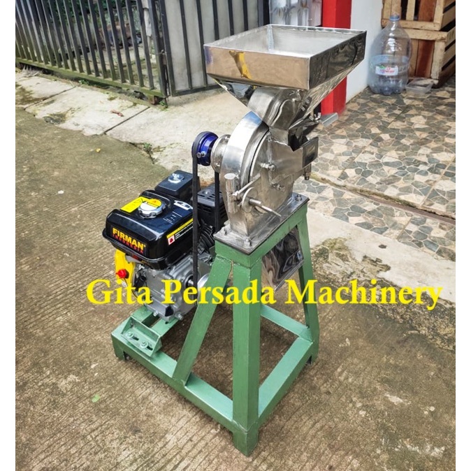 Mesin Penepung Singkong Disk Mill FFC 15 Stainless Plus Penggerak 5,5 HP - Mesin Gilingan Tepung Sin