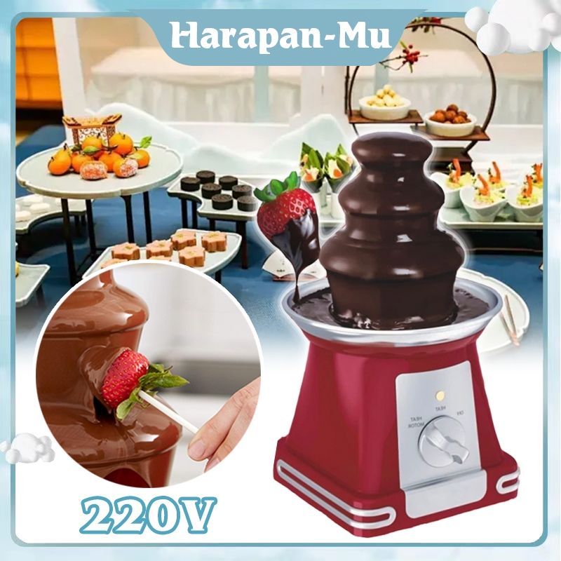 Air Terjun 3 Alat Coklat Air Mancur / Air Mancur Cokelat / Chocolate Fountain Mesin