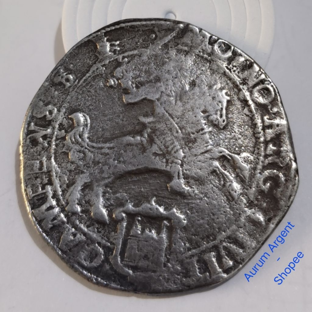 T.3-- 1 PC KOIN KUNO PERAK ASLI ONE 1 DUCATON RIDER CONCORDIA TH 1668.-- SILVER COIN --