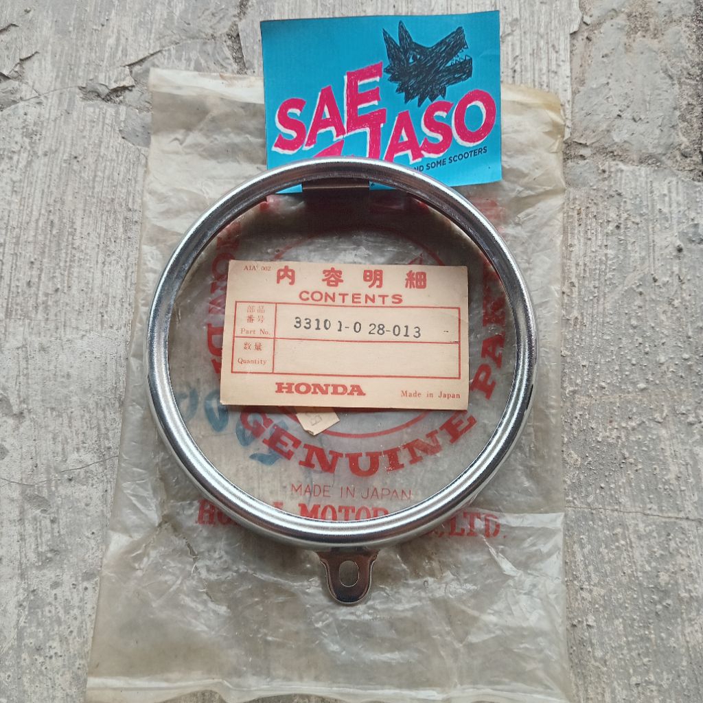 ring lampu reflektor honda s90 66-69 cd90 original Nos