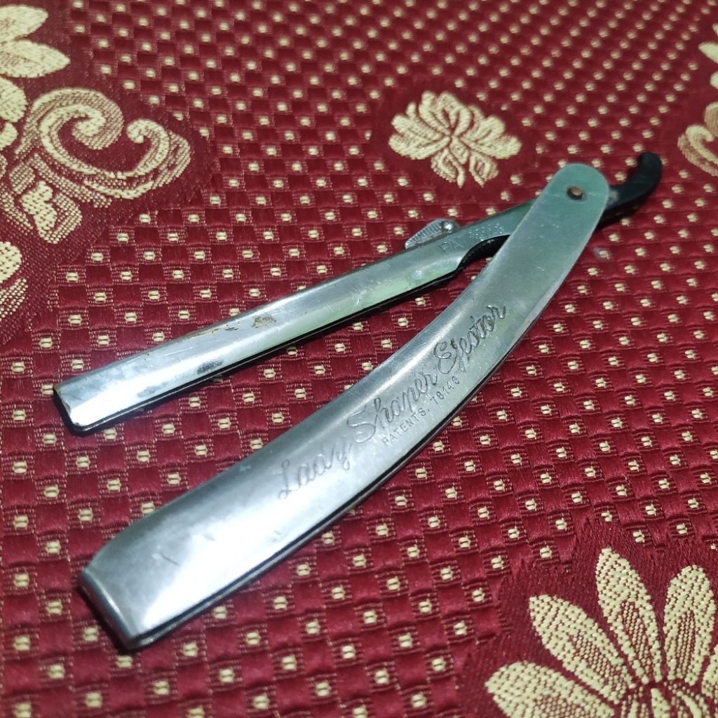 folding razor pisau cukur lipat vintage old school patents 78146