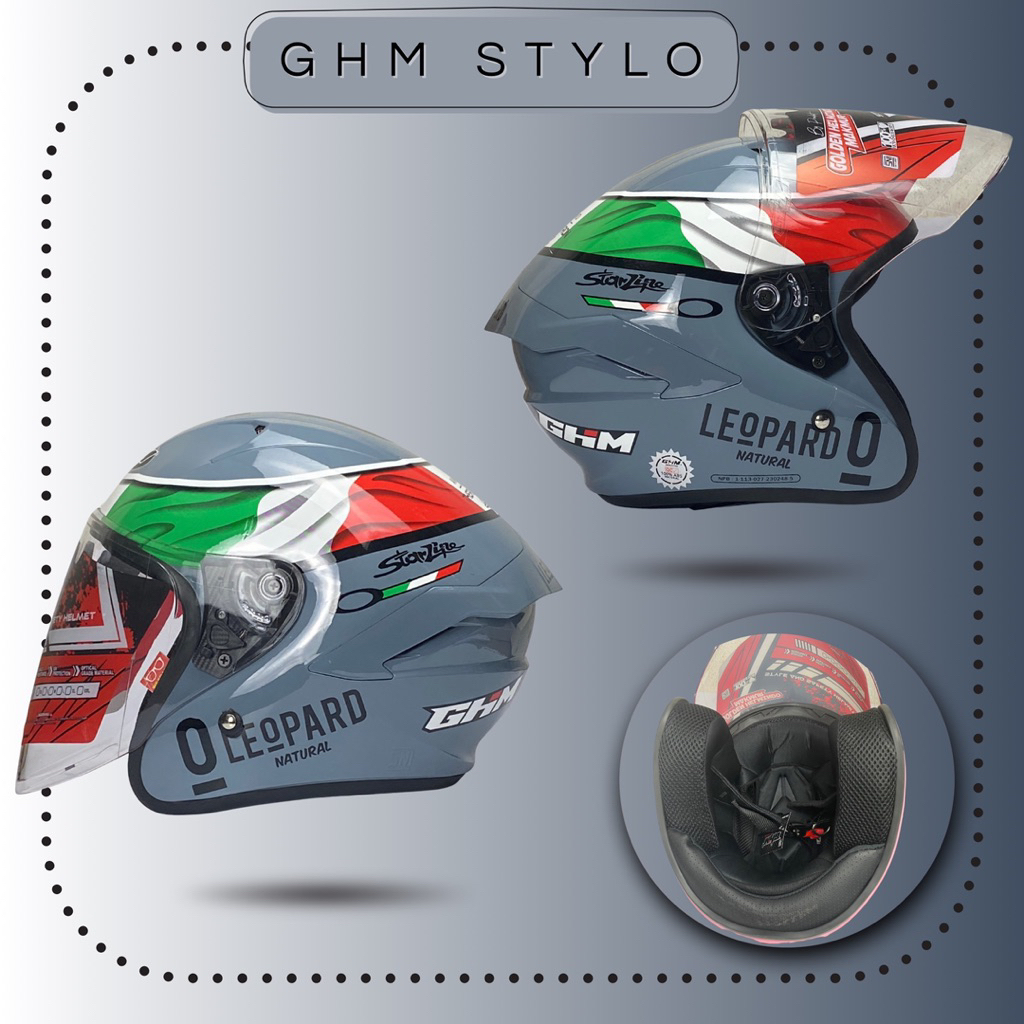 Helm dewasa spoiler/Helm GHM dewasa Spoiler/GhM spoiler/Helm leopard
