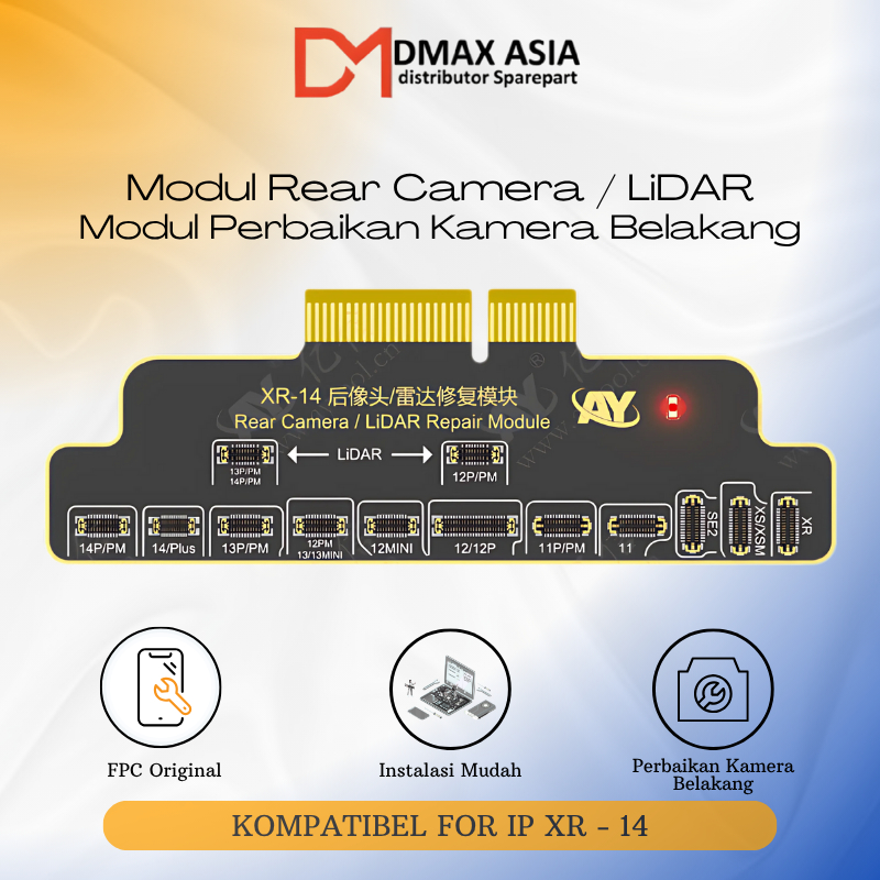 Dmax Asia - AY A108 Modul Rear Camera / LiDAR IP XR - 14 | Modul Kamera Belakang FPC Original