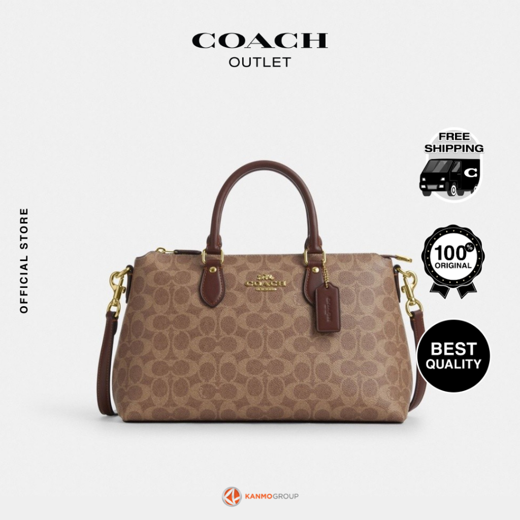 Coach Georgia Satchel Bag In Signature Canvas - Tas Wanita