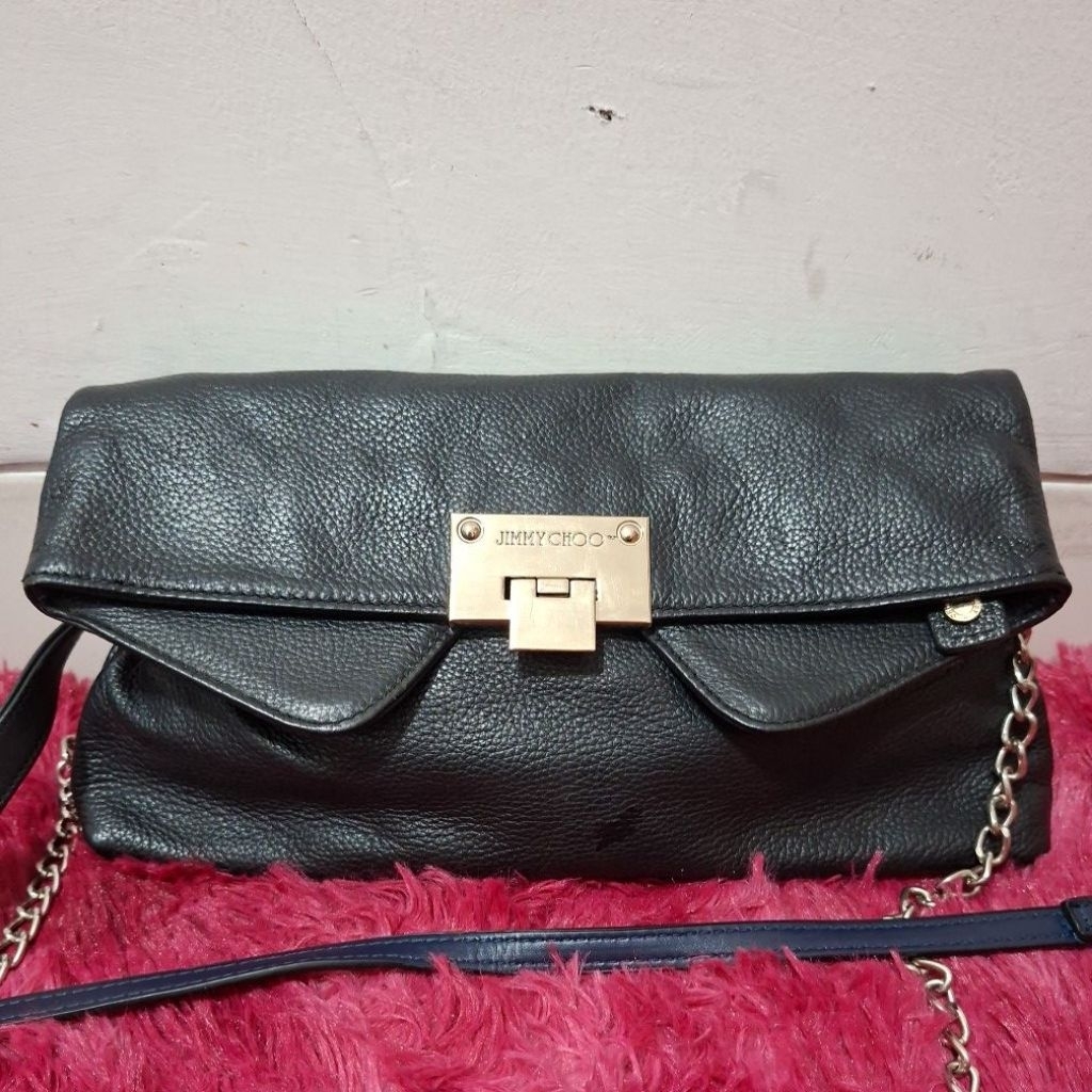 Jimmy Choo Mini Sling Bag, Tas Kulit Sapi Asli