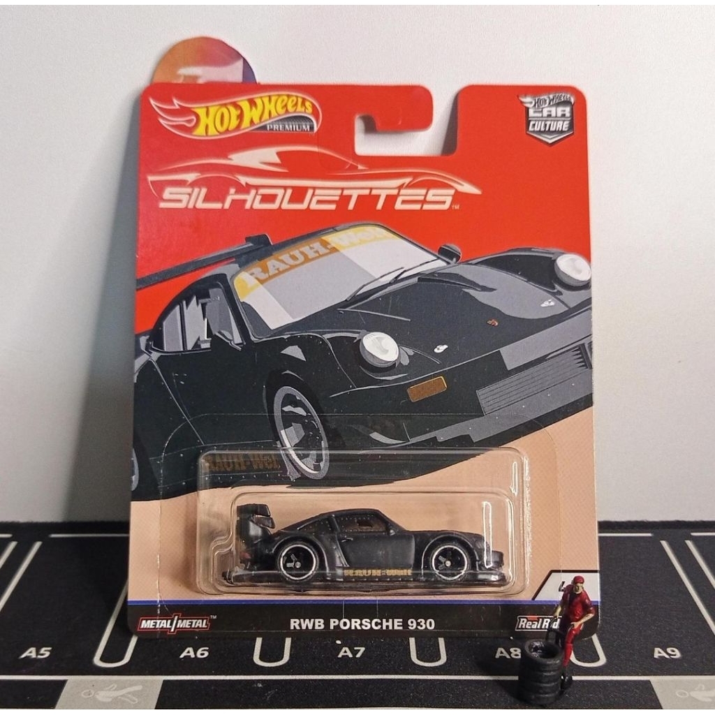 Hot Wheels Premium RWB Porsche 930 Hitam Silhouette Series - Hotwheels