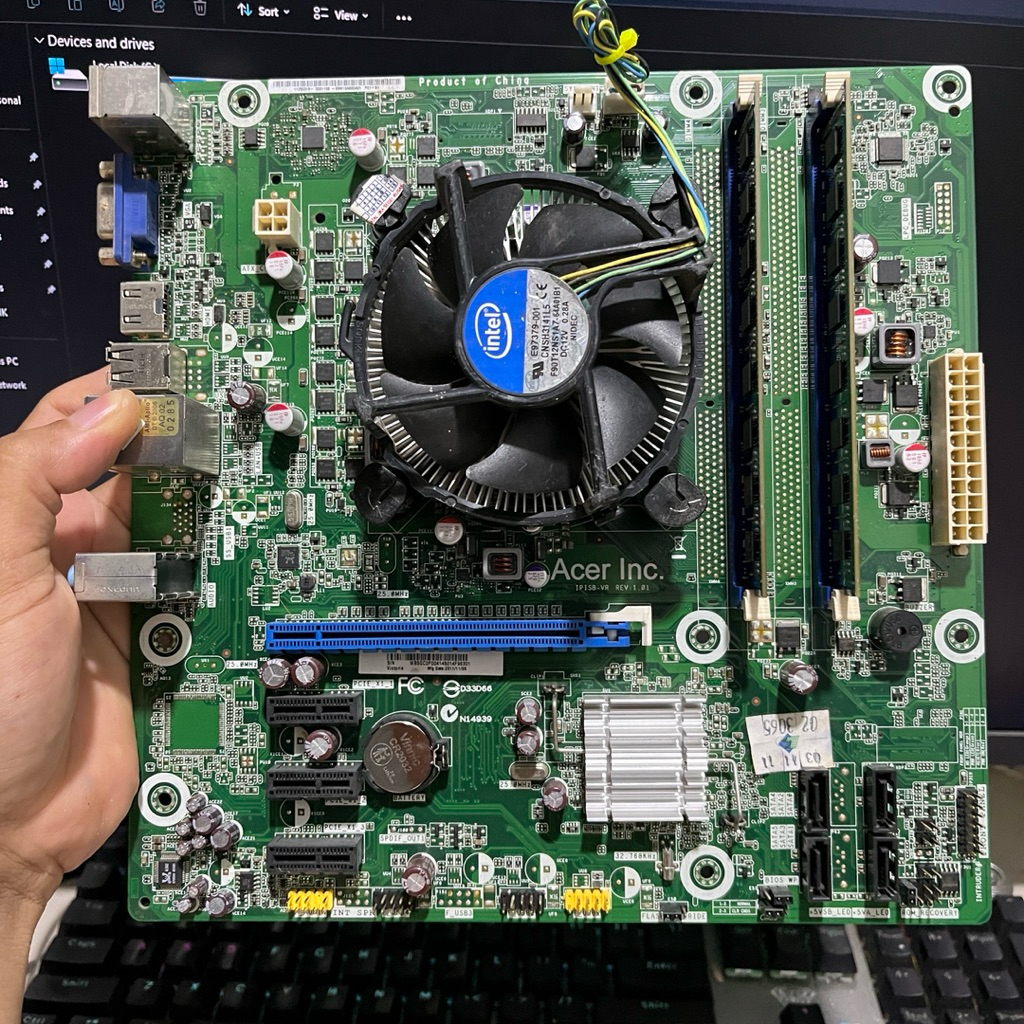 MOBO ACER H61 + CORE I5 2300 + RAM 4GB + FAN LGA 1155 DDR3 GEN2