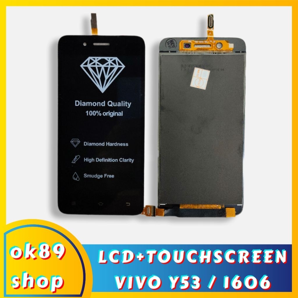 LCD+TOUCHSCREEN VIVO Y53 - VIVO 1606 (HITAM / GOLD)