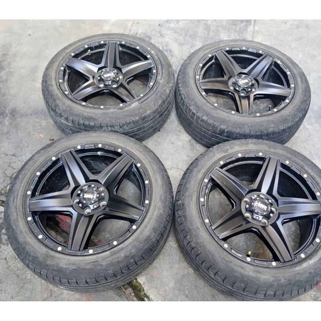 Velg Mobil Seken Ring HSR LANDMARK R18X8 H5X114,3 ET35 BLK +ACCELERA PHI 235 50 R18