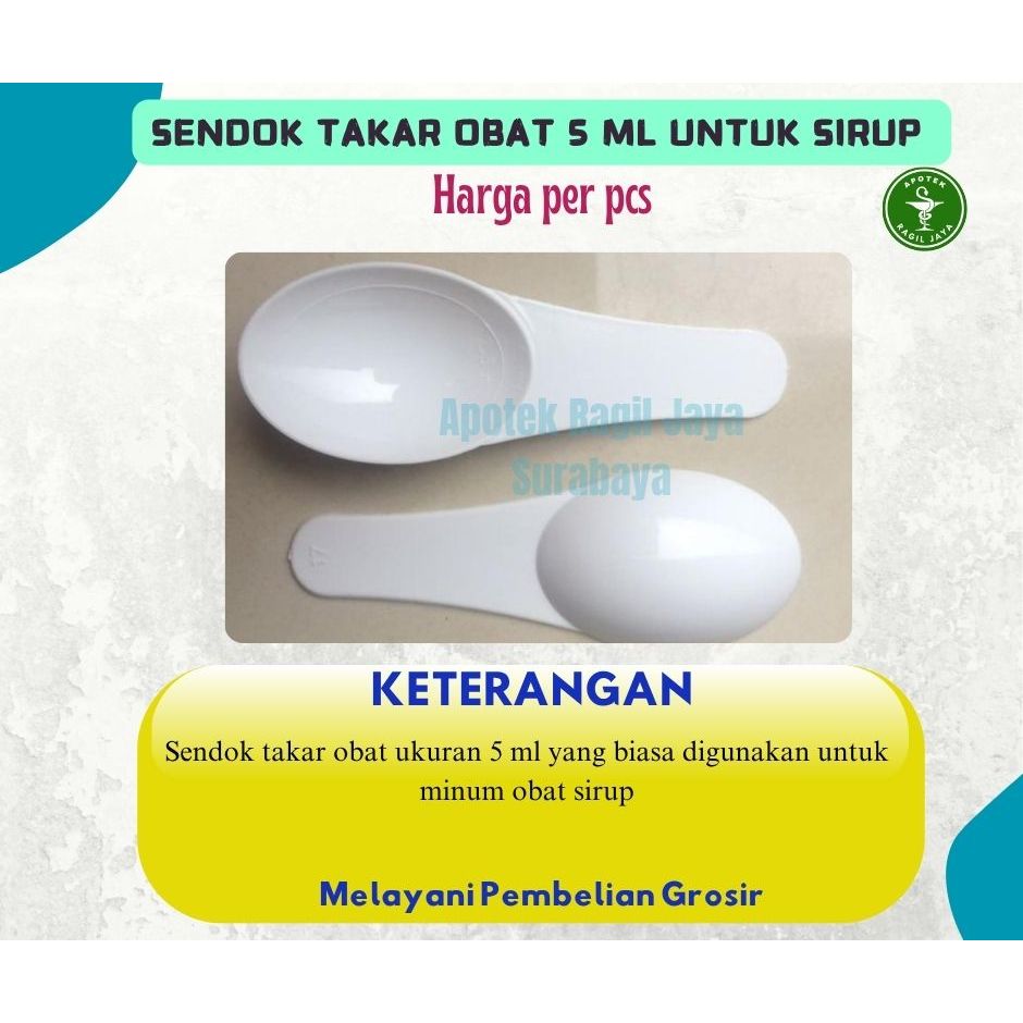 SENDOK OBAT 5 ML | SENDOK TAKAR OBAT / Sendok Takar