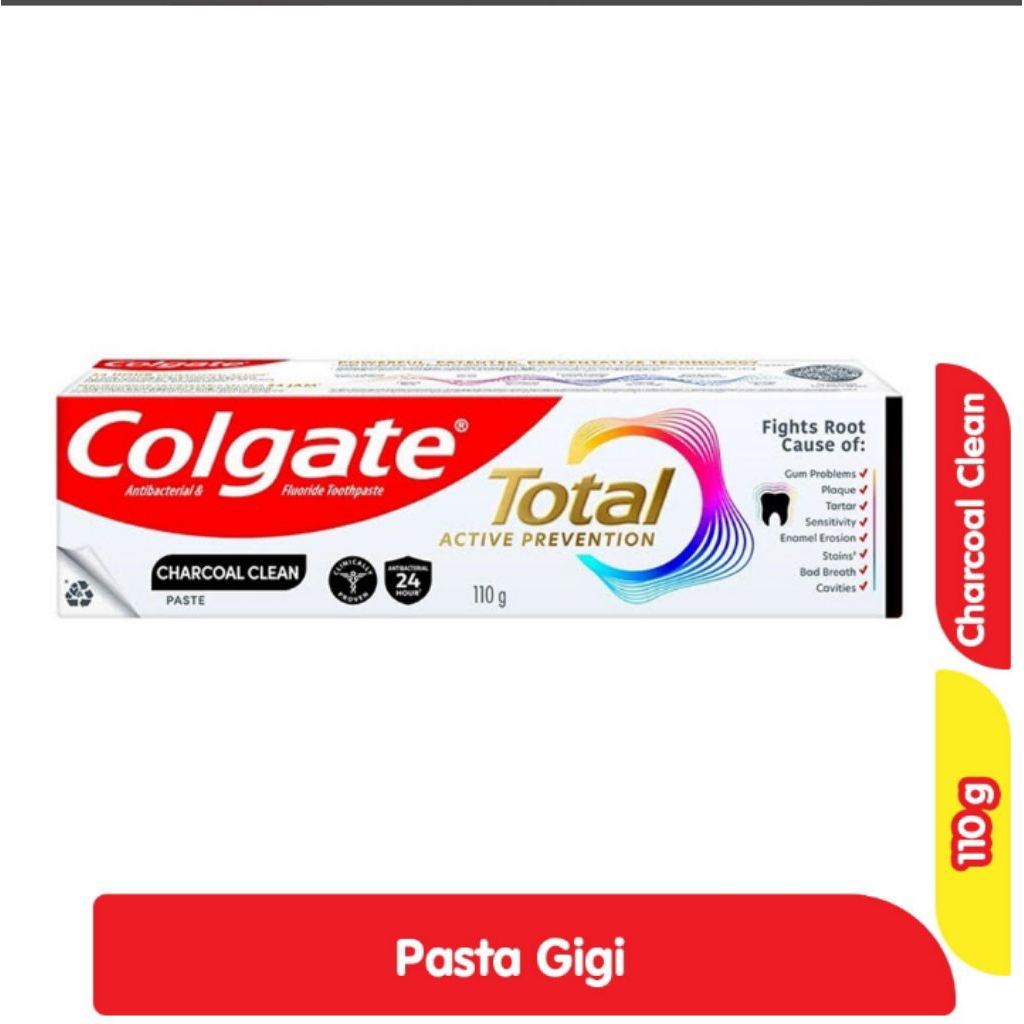 Colgate Active Prevention Charcoal Clean 110gr Pasta Gigi