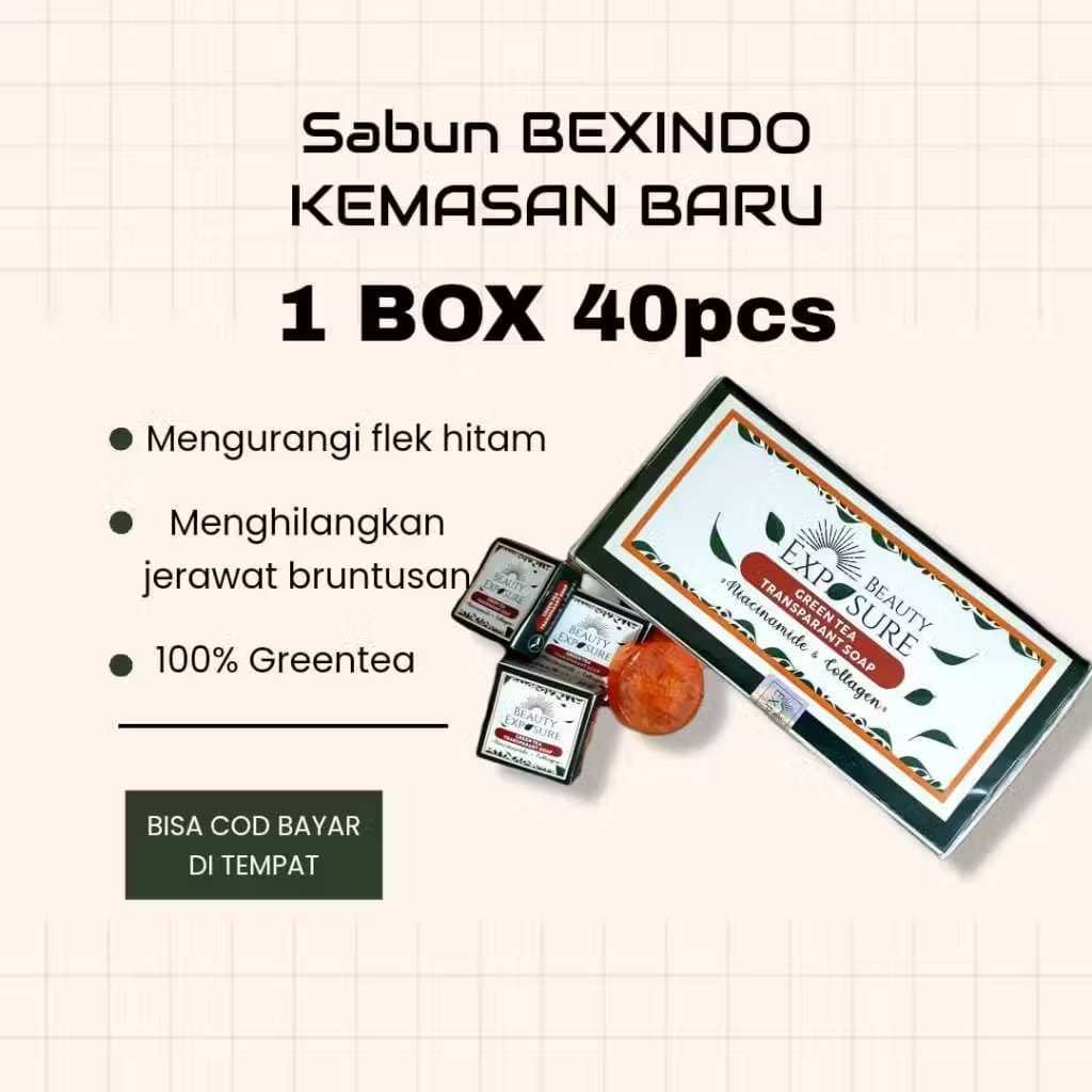 [PROMO HARI INI] 1 BOX SABUN BEXINDO BARU ISI 40 PCS [ BEXINDO EXPOSURE ] SABUN WAJAH