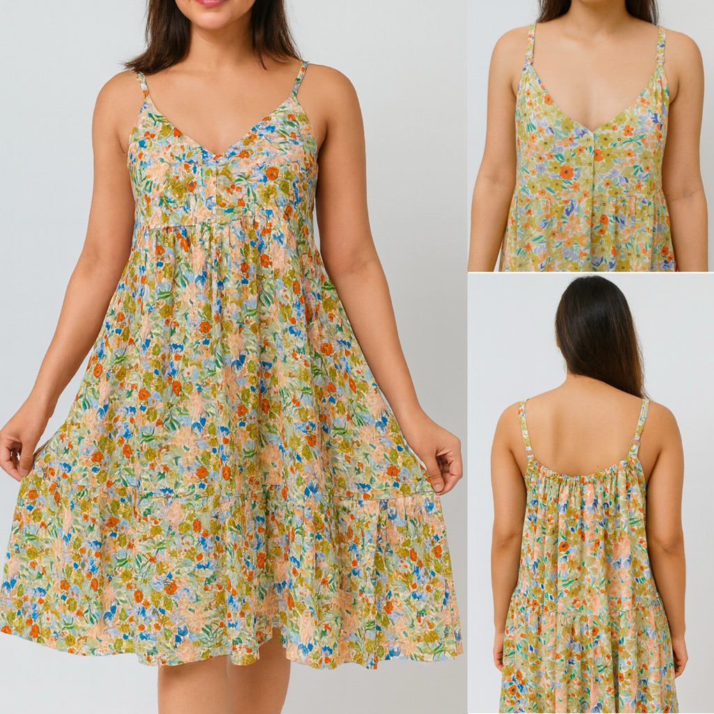 [LD 110 CM] Daster Tali Rayon Premium | Daster Tanpa Lengan Kutungan Nyaman Adem | Dress Sexy Wanita