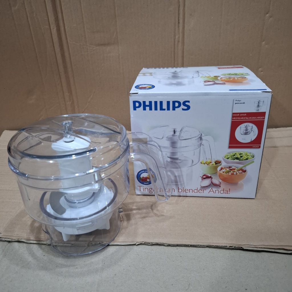 Gelas Chopper Philips HR 2939 N Chopper HR2939 Accesoris Blender Philips HR 2115/HR 2116/HR 2061/207