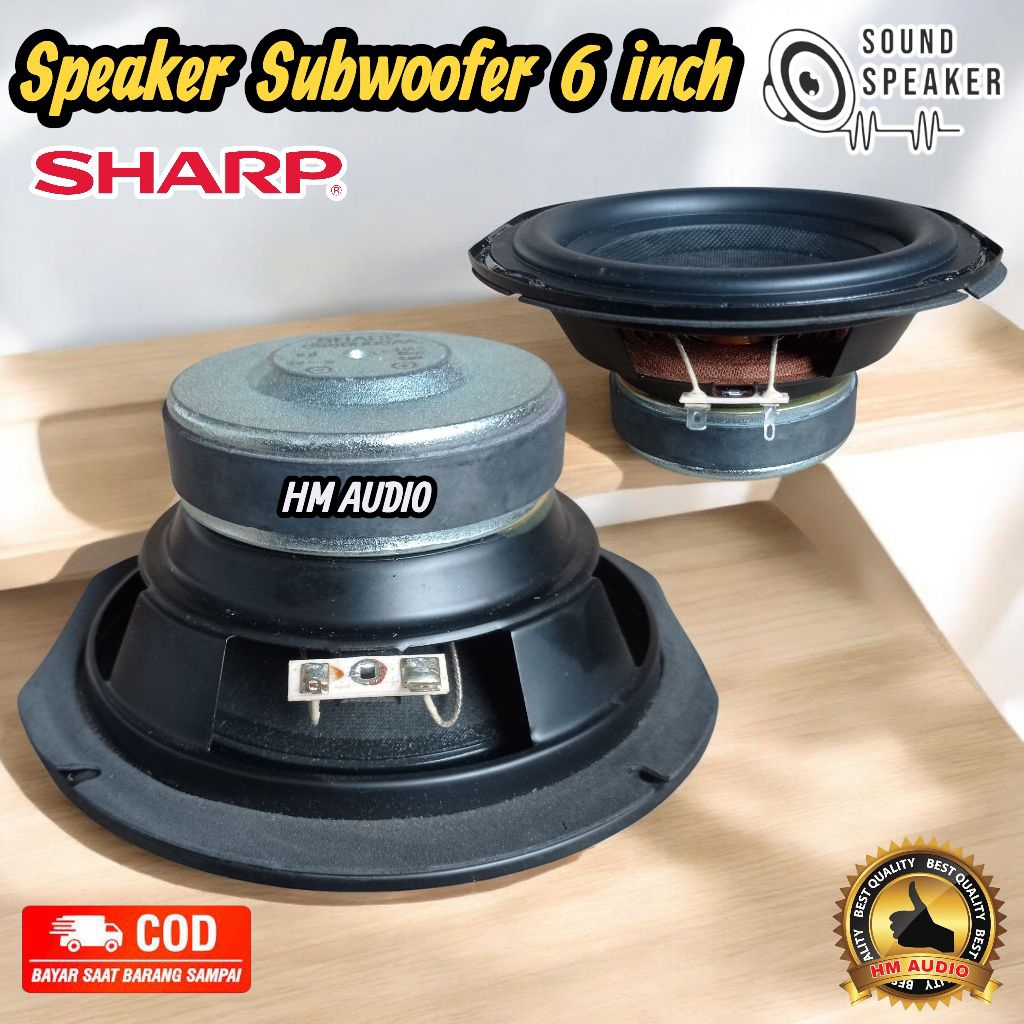 Speaker Subwoofer 6 inch SHARP