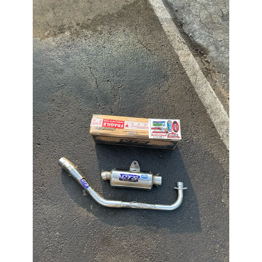 KNALPOT CTS TRYOVAL OVAL ALL BEBEK KOLONG BAWAH VEGA JUPITER SUPRA KHARISMA DLL