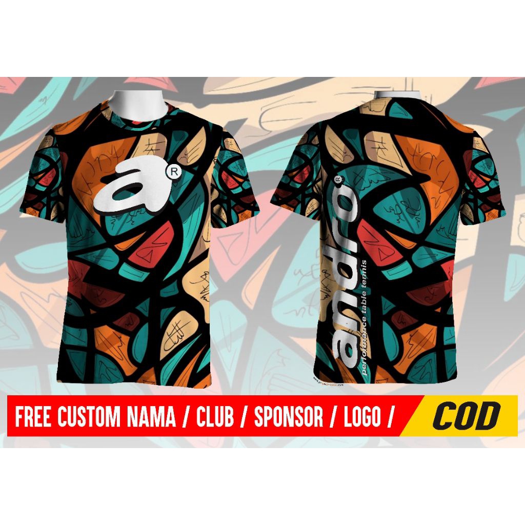 KAOS JERSEY PINGPONG ANDRO OLDSCHOOL #TENIS MEJA