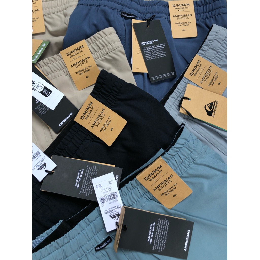 Quiksilver Amphibian Taxer 17” Hybrid Short Youth(Anak Laki-Laki) 17inch / Celana Sufing Anak Remaja