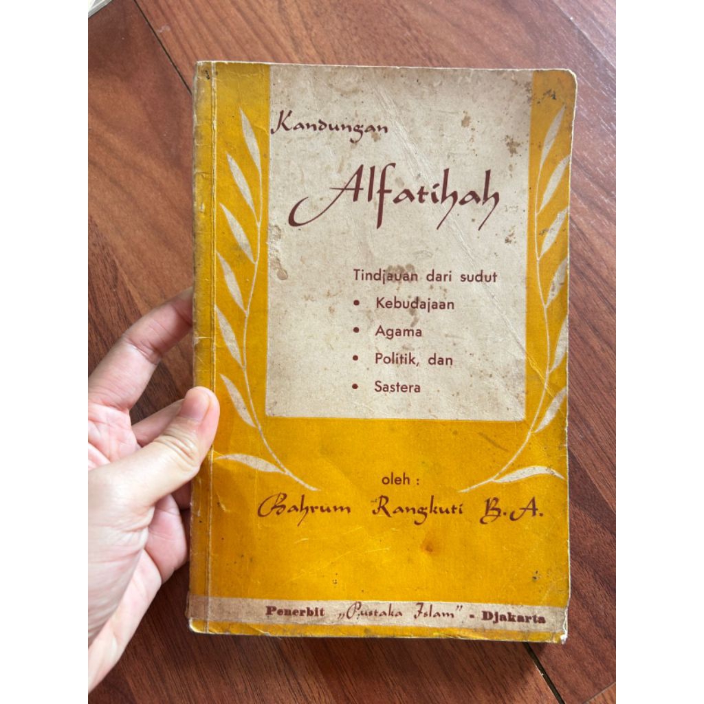 Buku - KANDUNGAN ALFATIHAH oleh Bahrum Rangkuti B.A