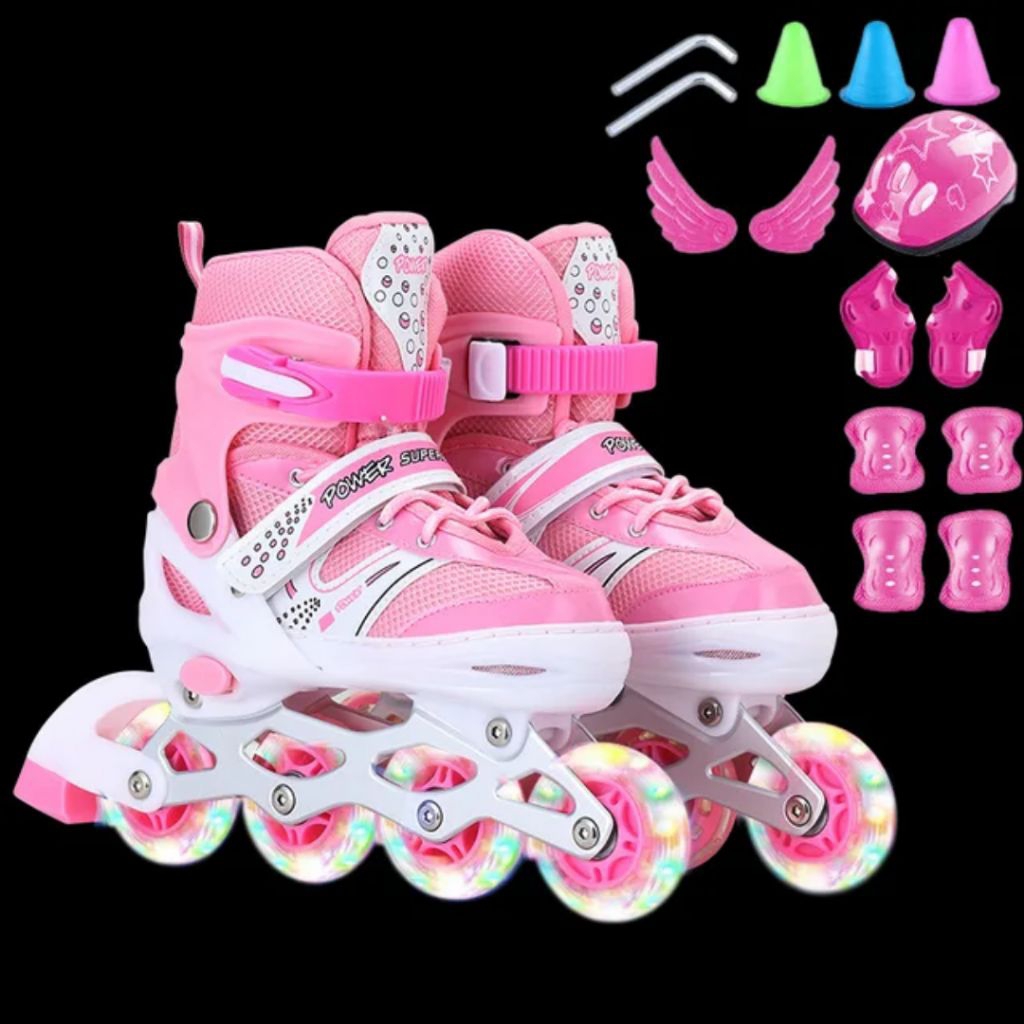 Set Sepatu Roda Anak Lengkap dengan Pelindung