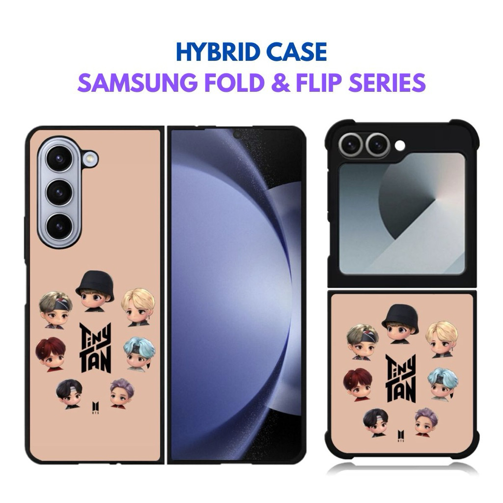 Custom Case Casing Samsung Galaxy Z FLIP 7 6 5 4 3 Z FOLD 7 6 5 4 3  -  bts army