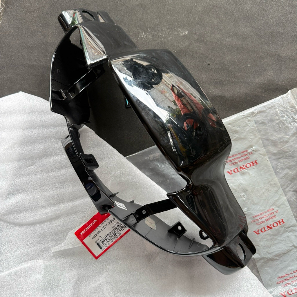 53205-KEV-790FMB Cover Handel Batok Depan Supra 100 Tromol Hitam Ori Ahm