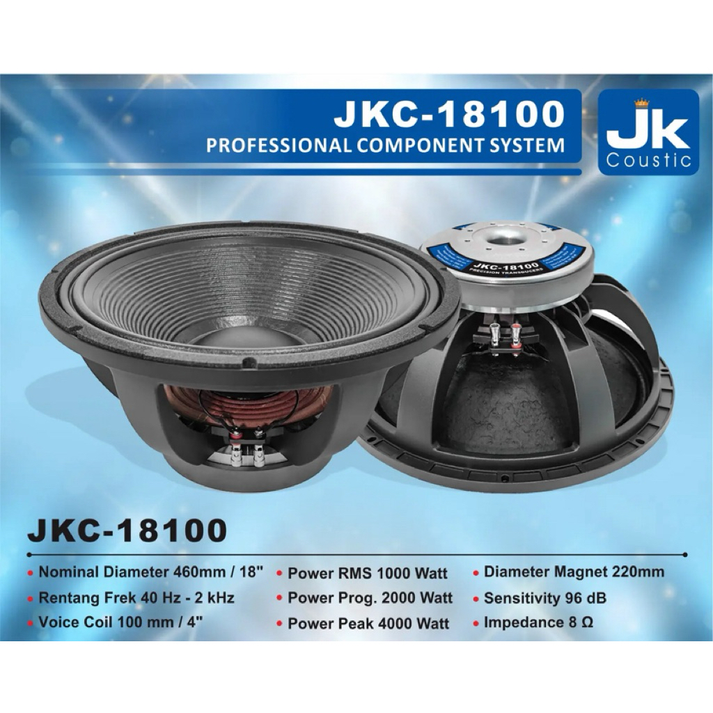 speaker jk coustic type jkc 18100