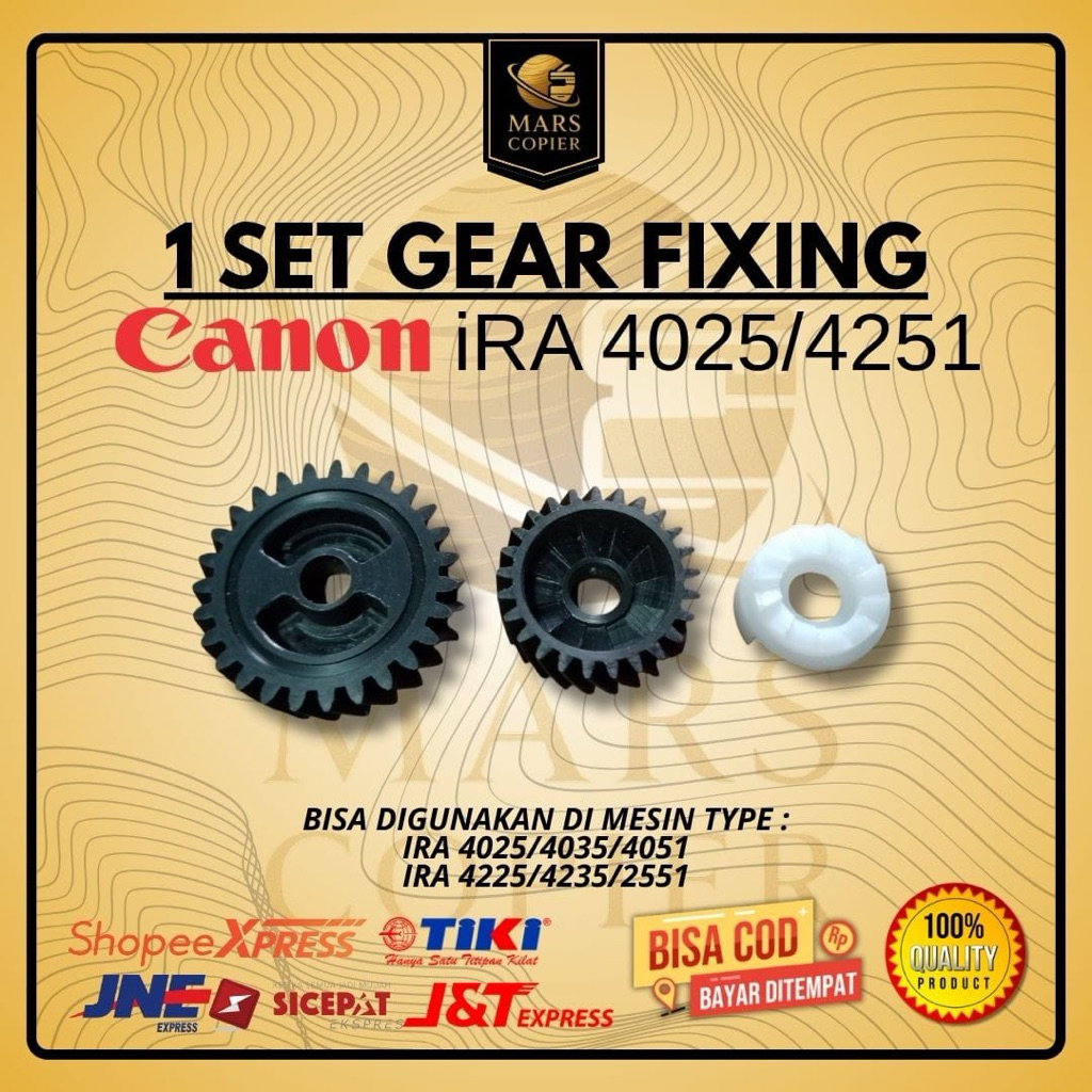 1 SET GEAR KIT FIXING UNIT CANON IRA 4025 4035 4045 4051 IRA 4225 4235 4251 IRA 4525 4535 4551