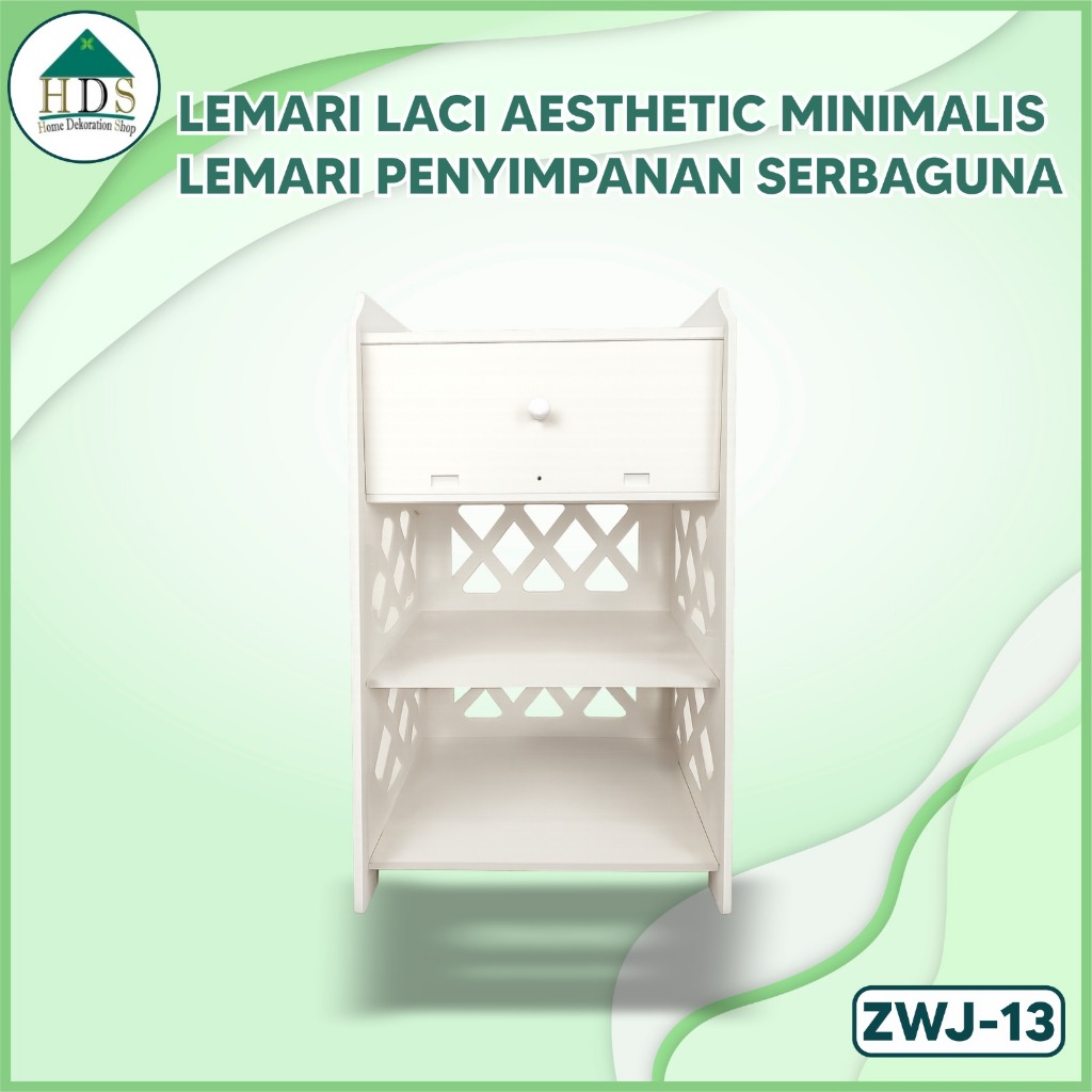 Lemari Minimalis Aesthetic Lemari Kecil Serbaguna Lemari Penyimpanan ZWJ-13 homedekorationshop
