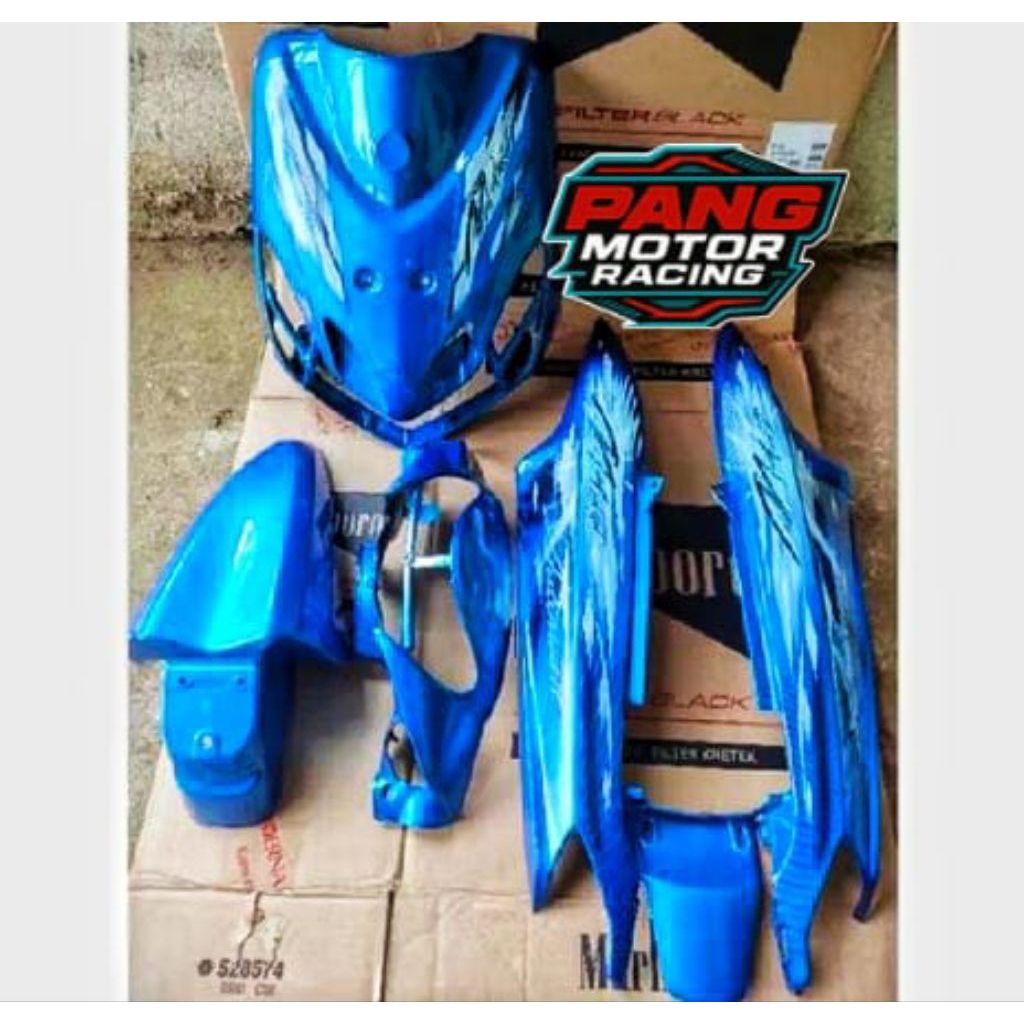 Body Set Mio Smile Biru Muda Body Fulset Mio Smile New Box Mio Cover Body Mio Biru Relaxsa