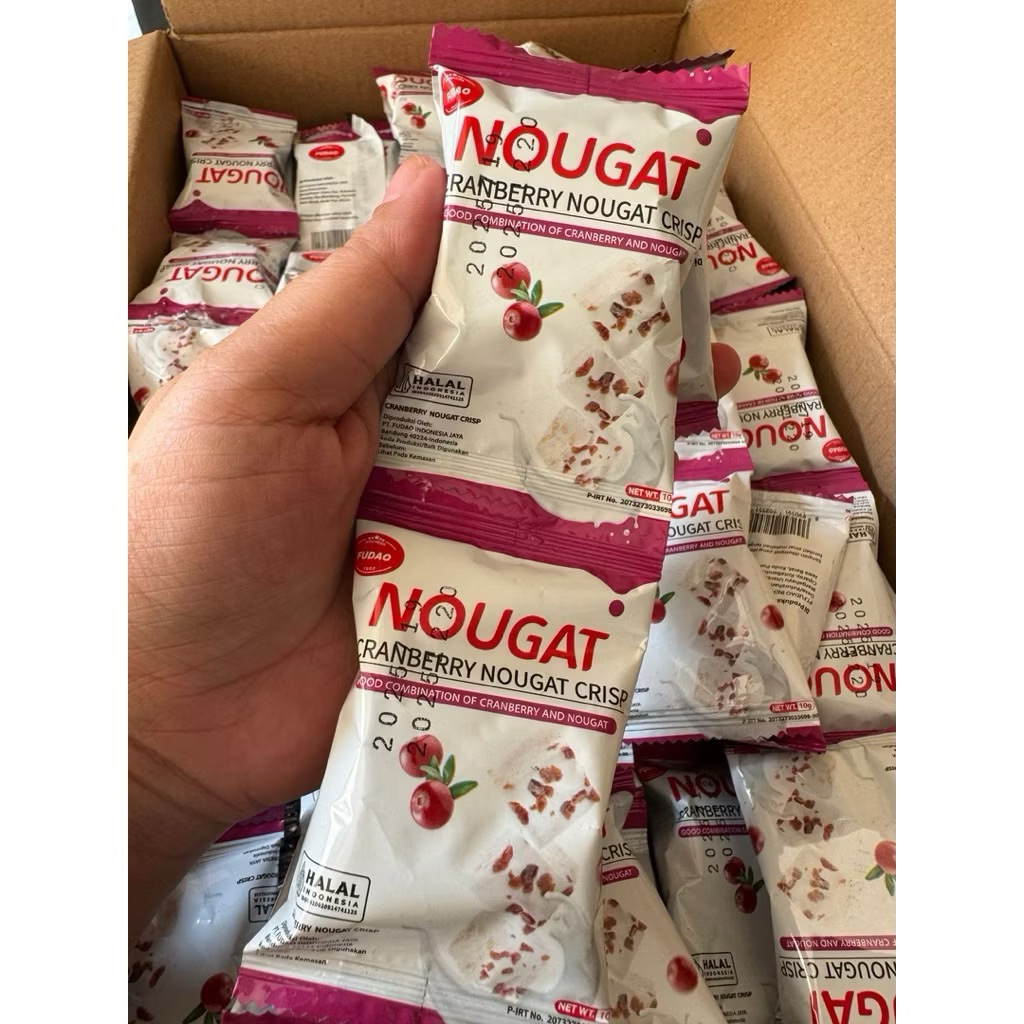 NOUGAT CRYSPY CRANBERRY 10 pcs