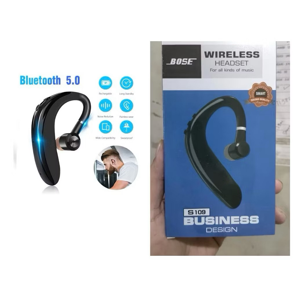 TWS Handsfree Earphone Headset Bluetooth Wireless BOSE S109