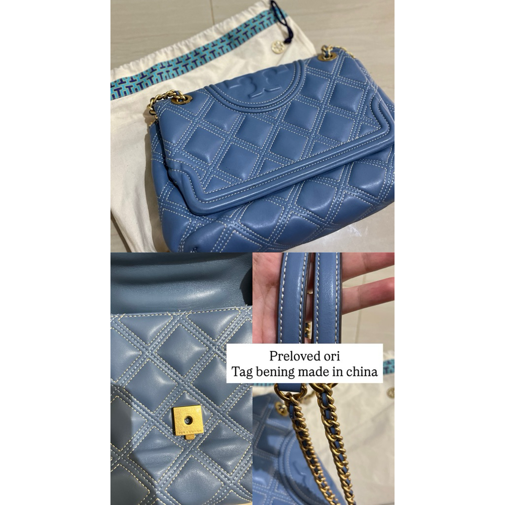 tas original TB flaming denim