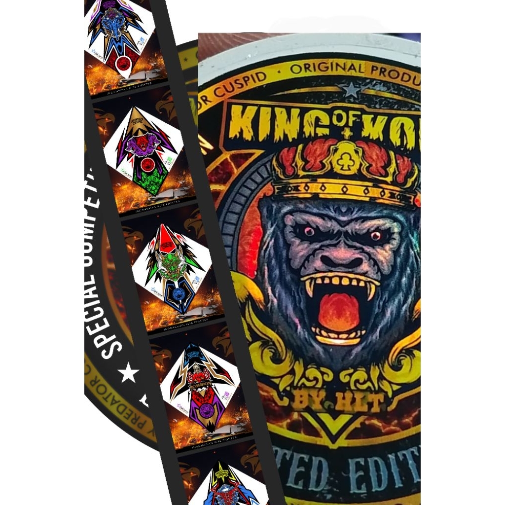 Gelasan Matot Abu KingKong Size 0.22 1600 Yard Dan Layangan Sukhoi Super Predators Cuspid Size 56 by