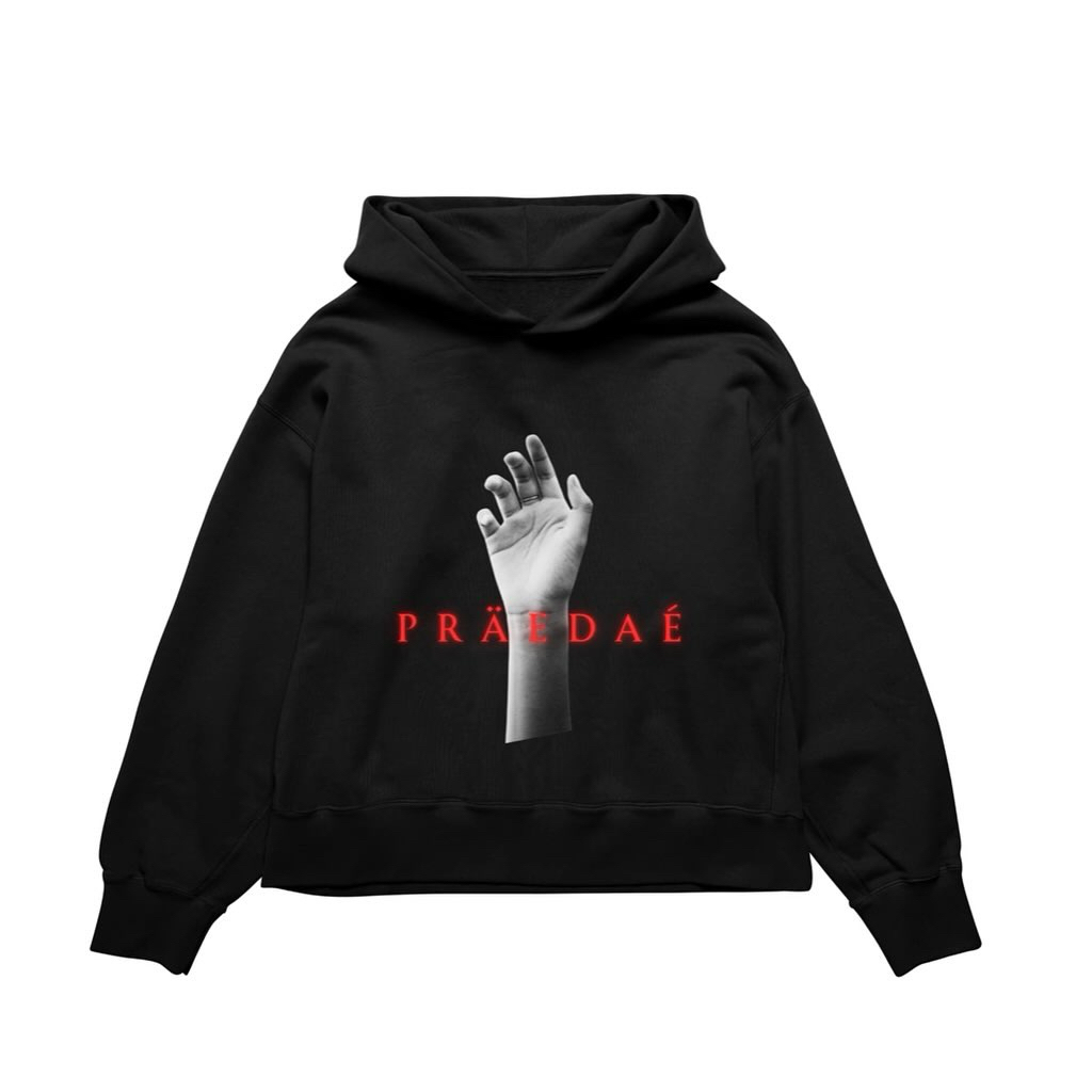 PRAEDAE CERTIFIED HOPELESS ROMANTIC HOODIE BLACK - XL