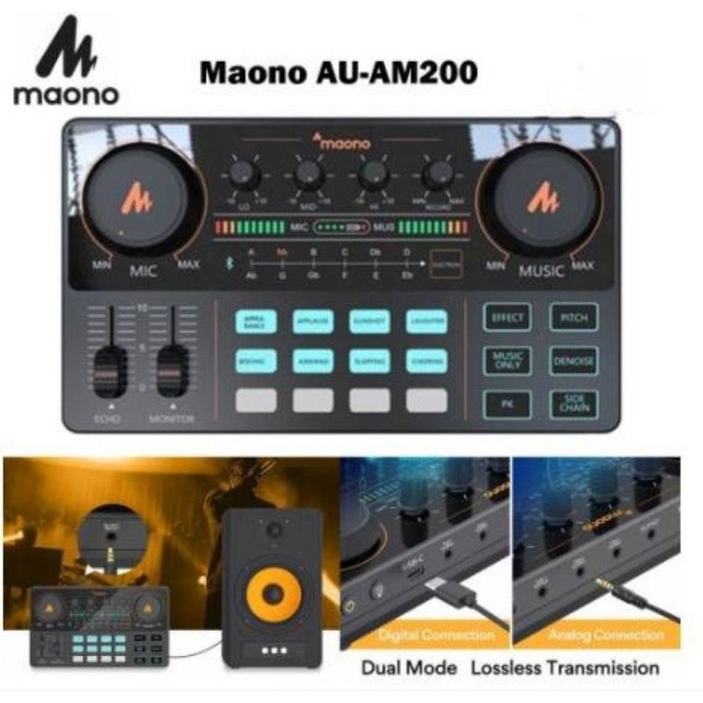 Maono Caster Lite AU-Am200 dan Mic Maono PD100