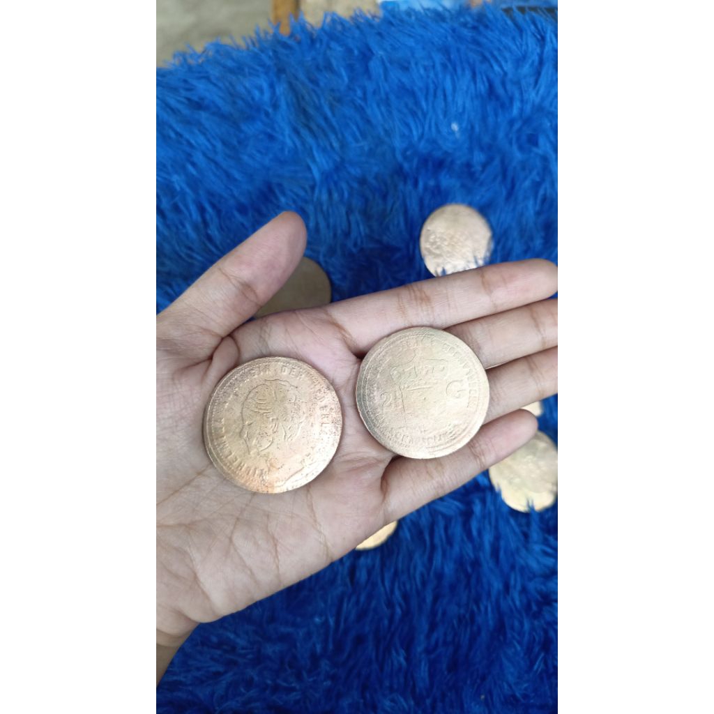 Reflika Koin Emas Gulden 2C/5C Kuningan Sari